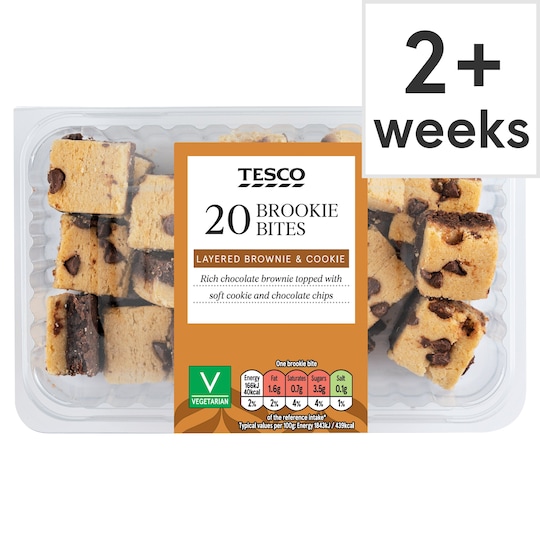 Tesco Brookie Bites 20 Pack Tesco Groceries