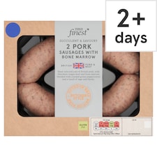 Tesco Finest Pork Sausages With Bone Marrow 350g
