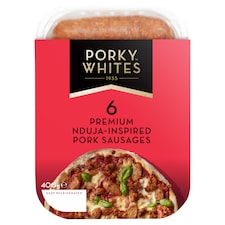 Porky Whites 6 Nduja Sausages 400g