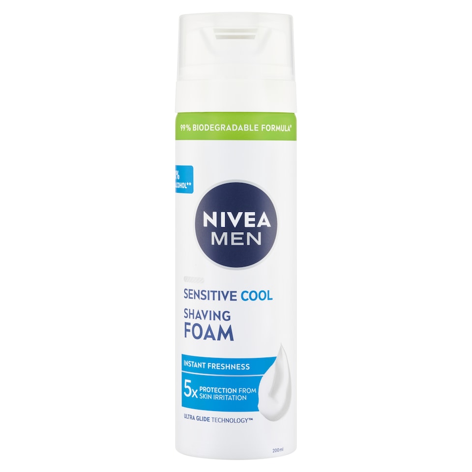 obrázok 1 z Nivea Men Sensitive Cool Pena na holenie 200 ml