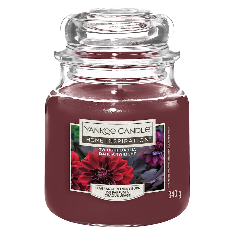 Yankee Candle Twilight Dahlia Candle Medium Jar 340G
