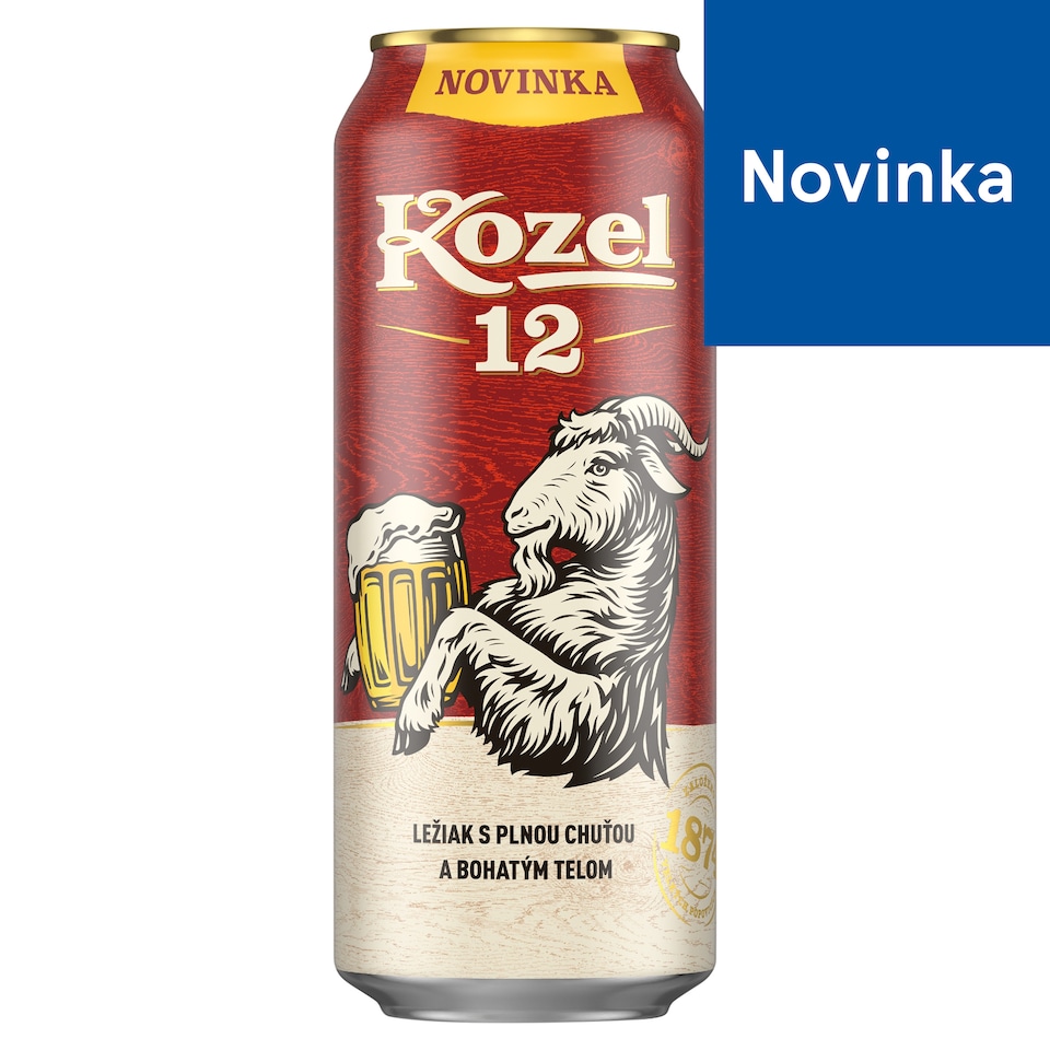 Velkopopovický Kozel 12 pivo ležiak svetlý 500 ml