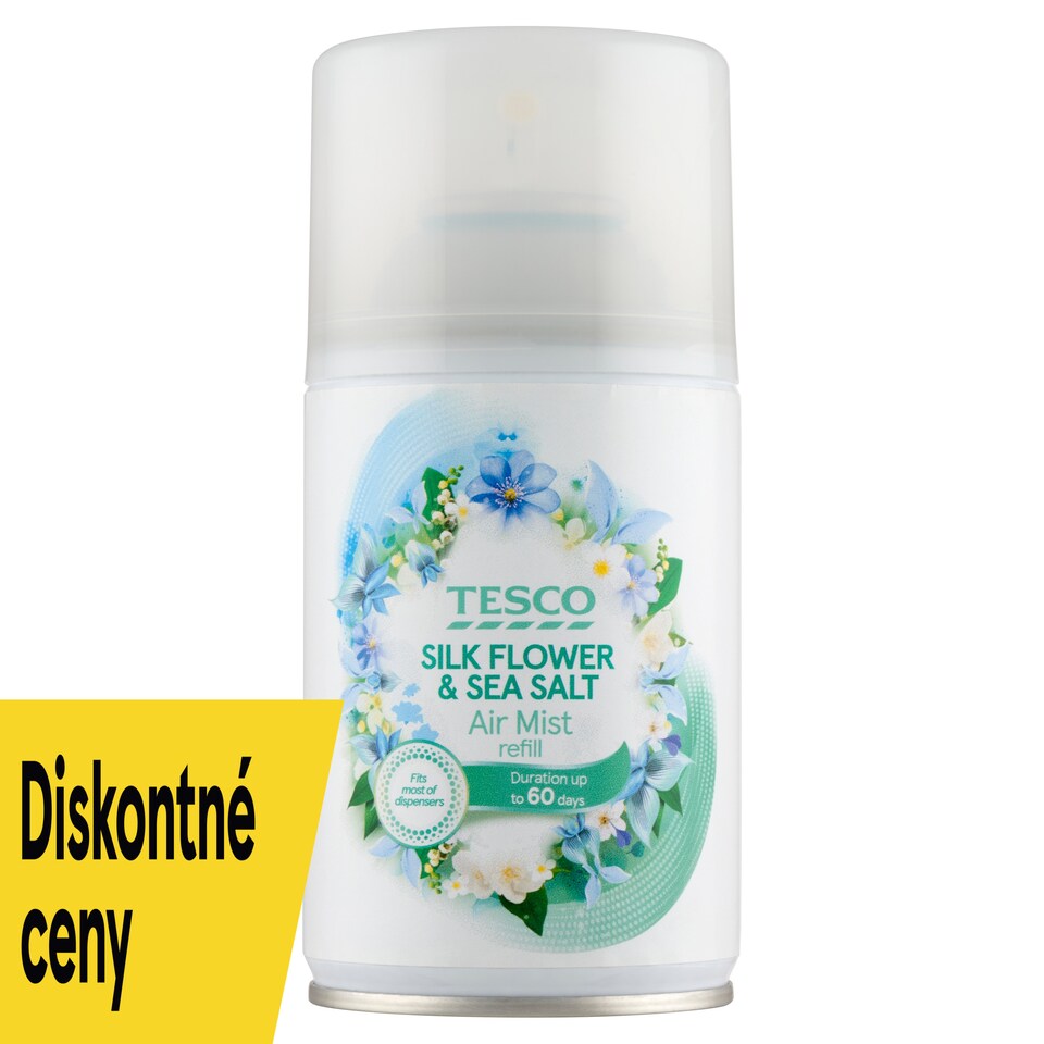 Tesco Silk Flower and Sea Salt náhradná náplň do automatického osviežovača vzduchu 250 ml