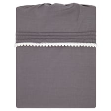 Tesco Pom Pom Trim Duvet Set Double