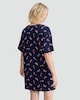 image 3 of F&F Pure Cotton Candy Cane Print Nightdress in Navy