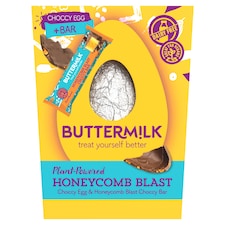 Buttermilk Plant-Powered Honeycomb Blast Choccy Egg & Bar 175g