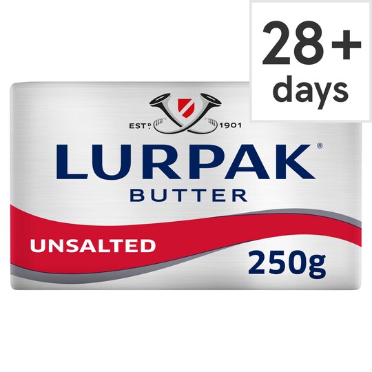 Lurpak Unsalted Block Butter 250G Tesco Groceries