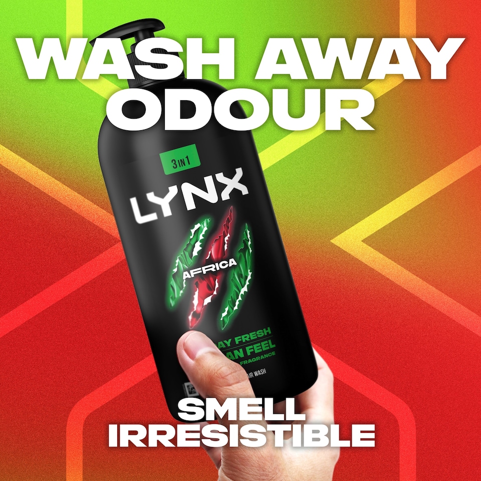 image 1 of Lynx Men Africa Body Wash Shower Gel 900ml