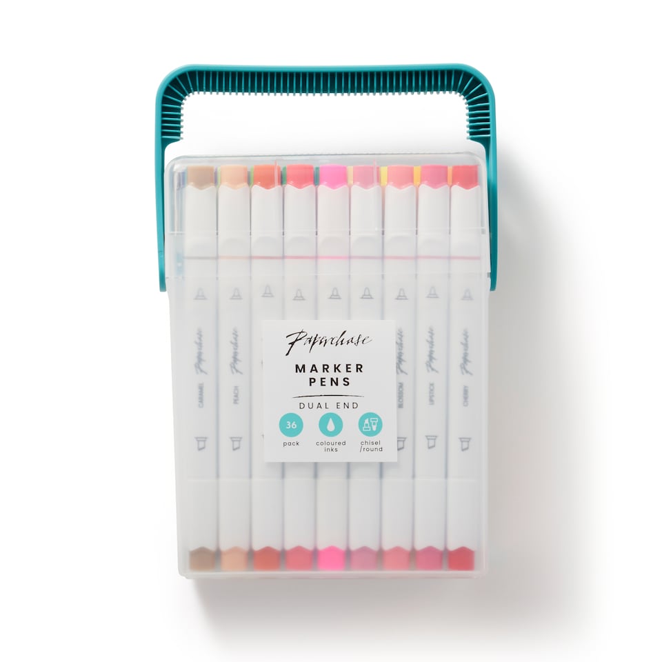 image 1 of Paperchase Rainbow 36 Dual End Marker Pens