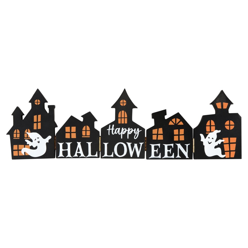 Drevená halloweenska dekorácia