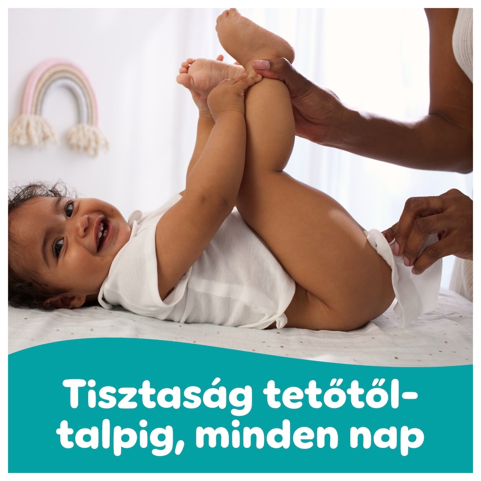 Pampers Fresh Clean Baby Nedves Törlőkendő, 6 Csomag x 80 Törlőkendő  db Baba Nedves Törlőkendő  1. kép