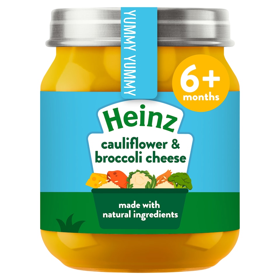 image 1 of Heinz Cauliflower & Broccoli Cheese Baby Food Jar 120g