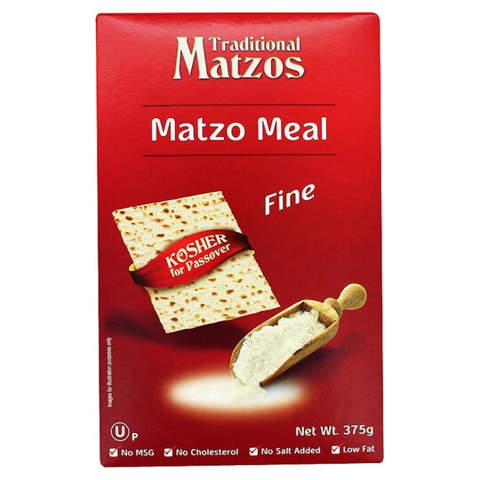 TRADITIONAL MATZOS MATZO MEAL FINE 375G Tesco Groceries