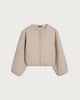 image 4 of F&F Bubble Hem Jacket in Neutral