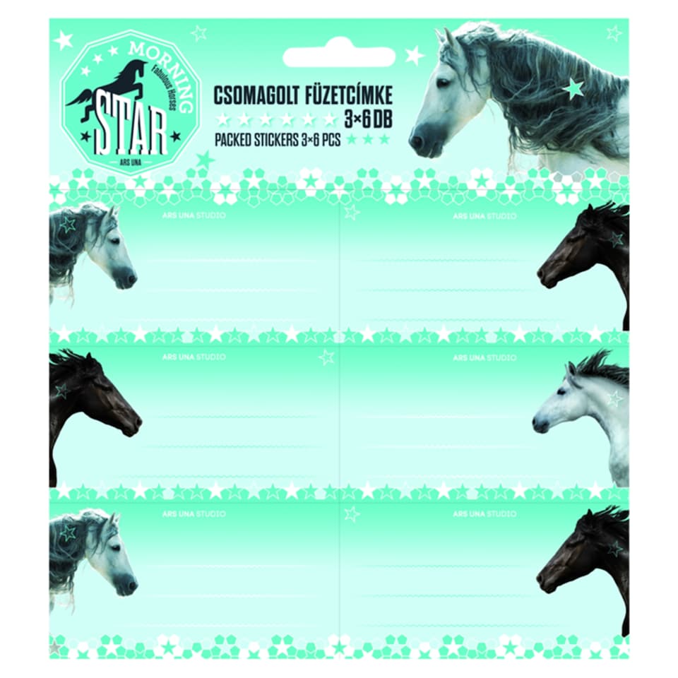 image 1 of Booklet Labels for Girls 3 x 6 pcs