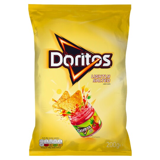 Doritos Lightly Salted 200G Tesco Groceries