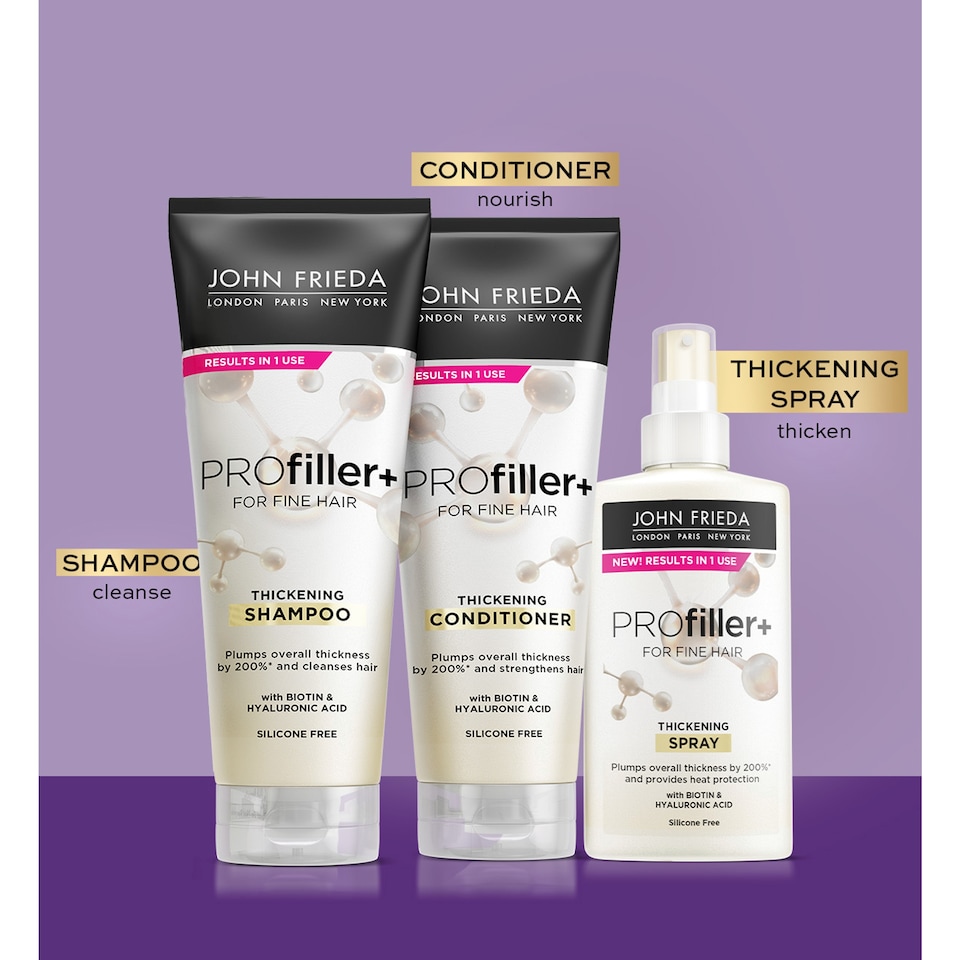 image 1 of John Frieda PROfiller+ 3 Step Regime Gift Set washbag