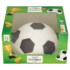 Tesco Football Cake with Raspberry Jam and Buttercream