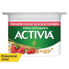 Activia Peach and Cereal / Red Fruit and Cereal Yogurt 120 g
