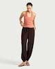 image 2 of F&F Cotton Rich Halter Neck Top in Brick