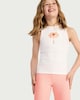 image 2 of F&F Girls 2-Pack Cotton Rich Palm and Sun Print Vests in Coral