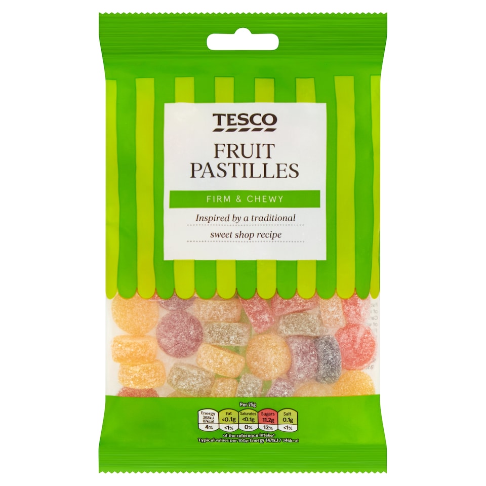 Tesco Fruit Pastilles Sweets 250G