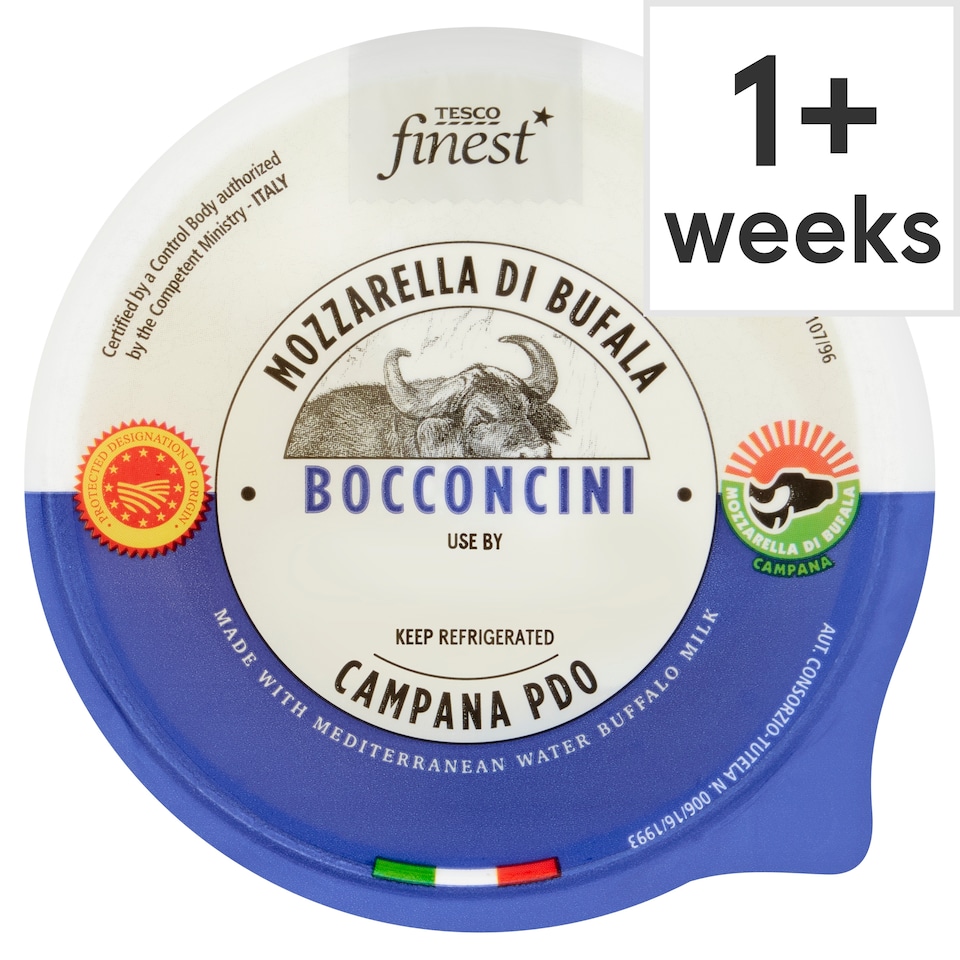 Tesco Finest Mozzarella Di Bufala Campana PDO Bocconcini  200g