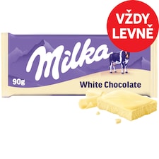 Milka čokoláda bílá 90g