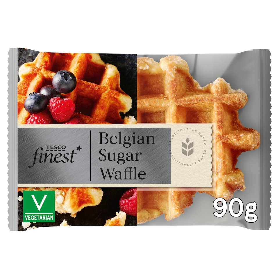 Tesco Finest Belgian Sugar Waffles 90g