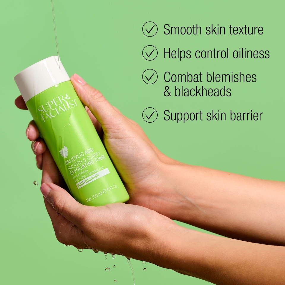 image 1 of Super Facialist Salicylic Acid Smooth & Clarify Exfoliating Toner 150ml