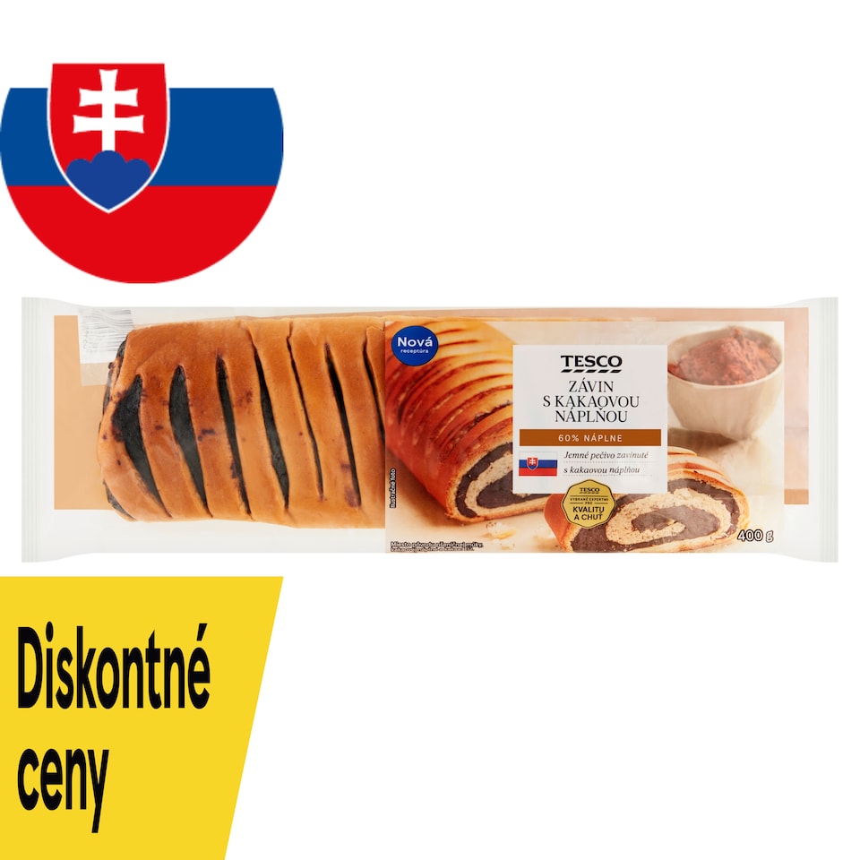 Tesco Strudel with Cocoa Filling 400 g