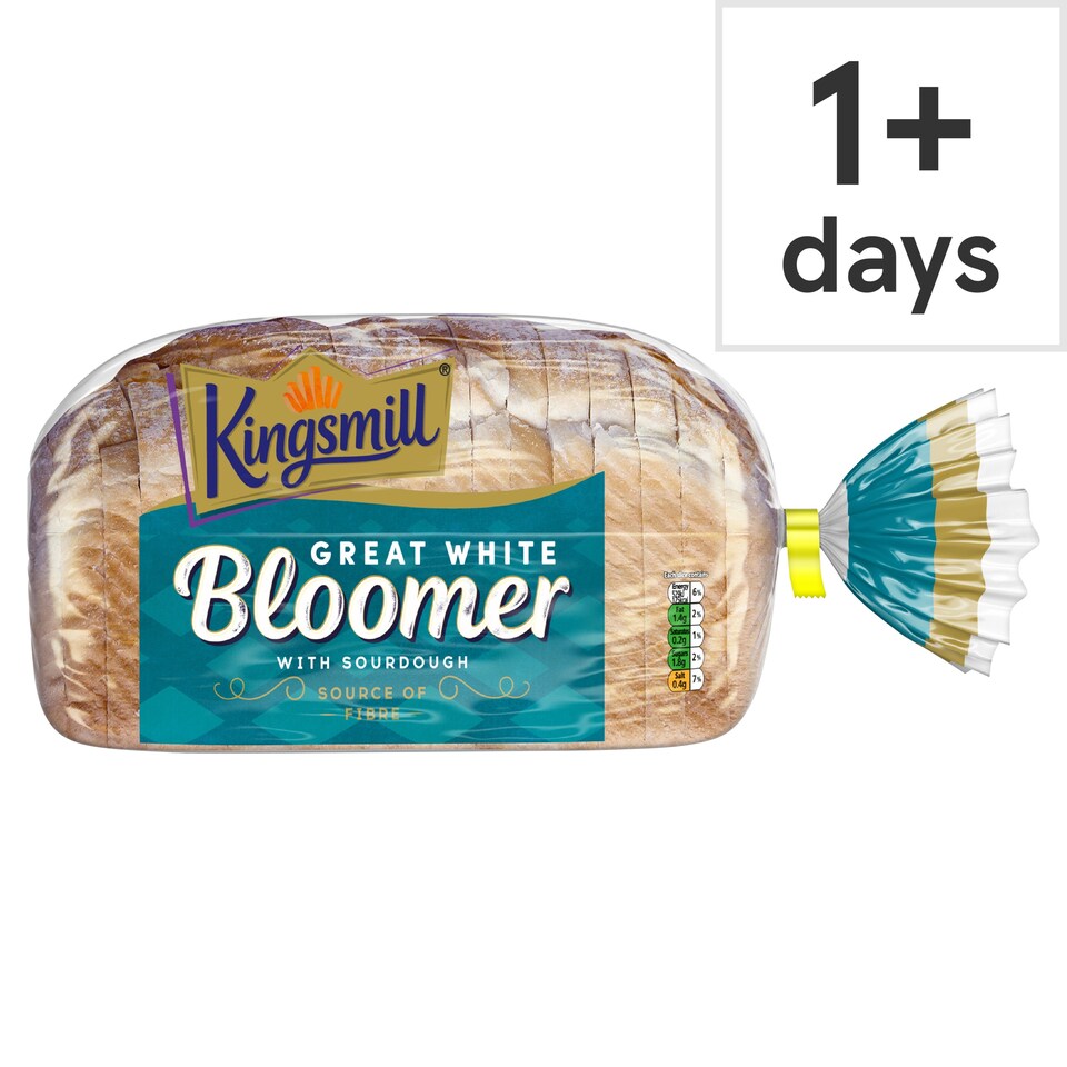 Kingsmill White Bloomer Bread with Sourdough 700g