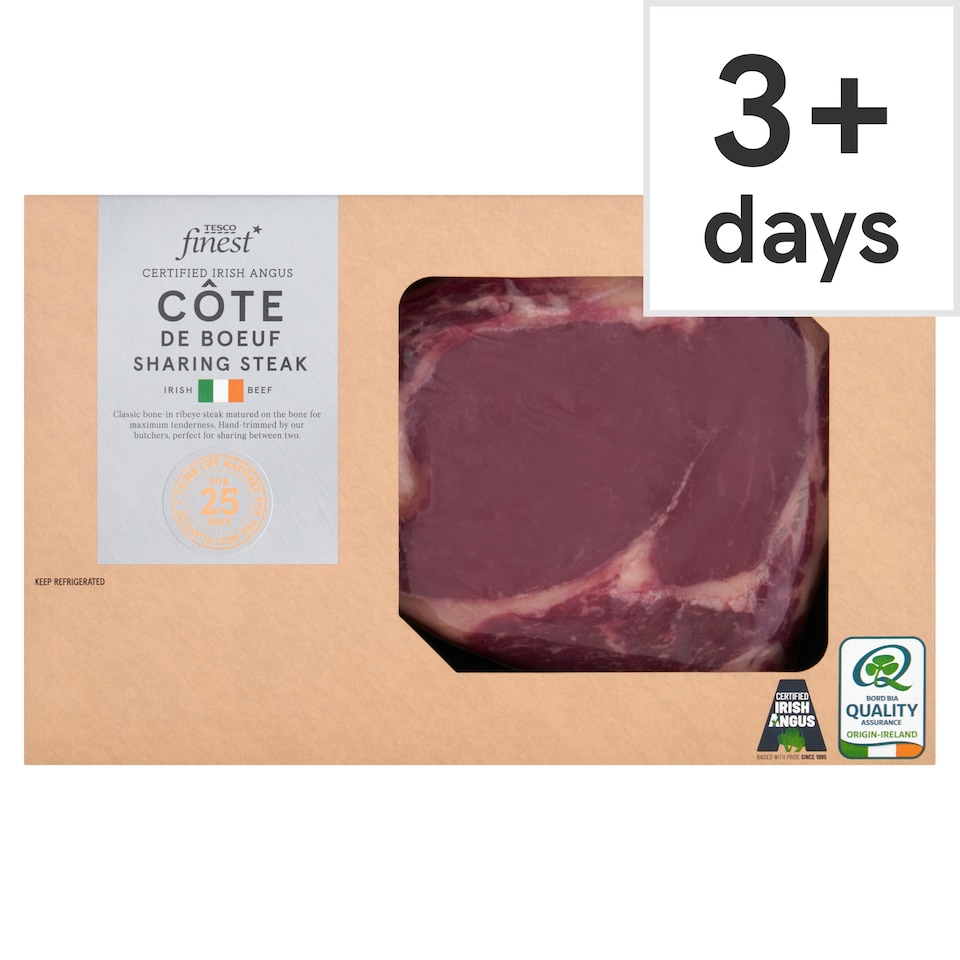 Tesco Finest Certified Irish Angus Cote De Boeuf Sharing Steak 600g