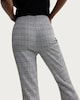 image 3 of F&F Ponte Check Flared Trousers in Grey