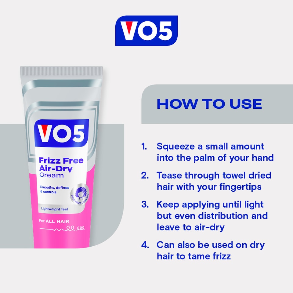 image 1 of Vo5 Smoothly Does It Frizz Free Cream 125Ml