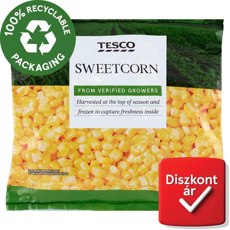 Tesco gyorsfagyasztott csemegekukorica 450 g