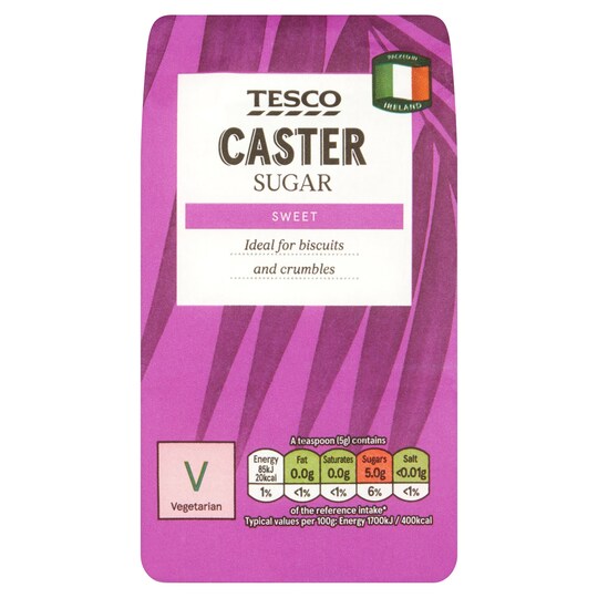 Tesco Caster Sugar 500G Tesco Groceries
