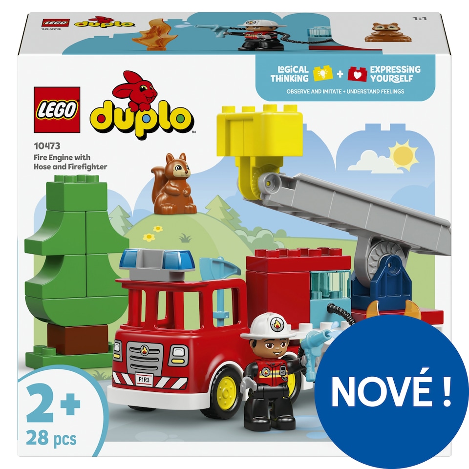 Obrázek 1 pro produkt LEGO DUPLO 10473 Hasičské auto s hadicí a hasičem