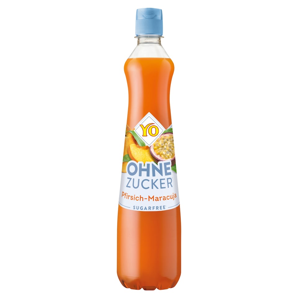Yo őszibarack-maracuja ízesítésű szörp édesítőszerrel 0,7 l