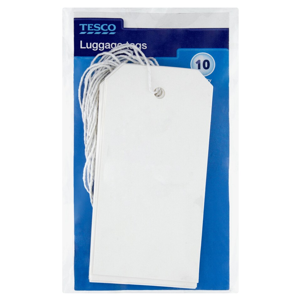 Tesco Luggage Tags 10 Pack