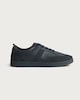image 1 of F&F Faux Leather Panelled Lace Up Trainers in Navy