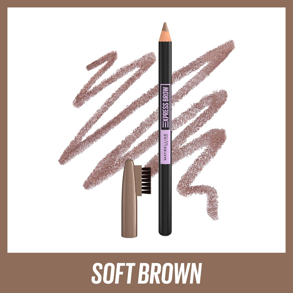 image 1 of Maybelline Express Brow Precise Shaping Pencil Soft Brown