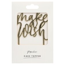 Paperchase cake Topper Gold