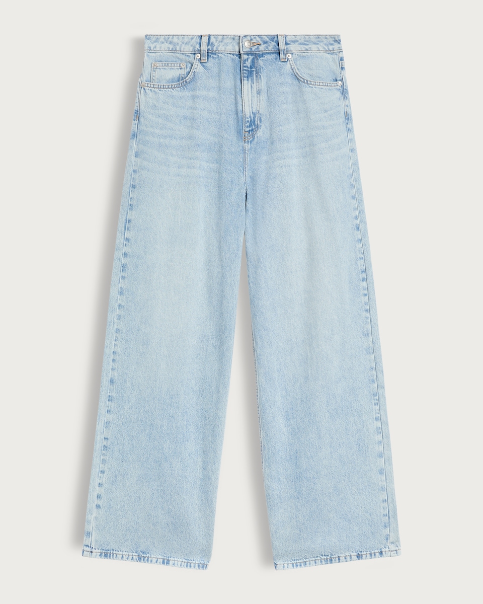 image 1 of F&F Wide Leg Jeans in Blue