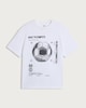image 4 of F&F Boys Pure Cotton Football Print Oversized T-Shirt in White