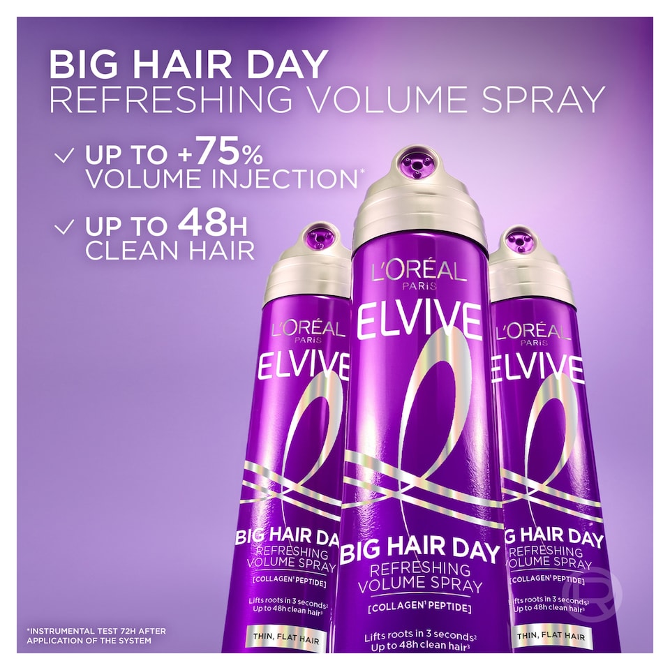 image 1 of L'Oreal Paris Elvive Big hair day refreshing volume spray 200ml