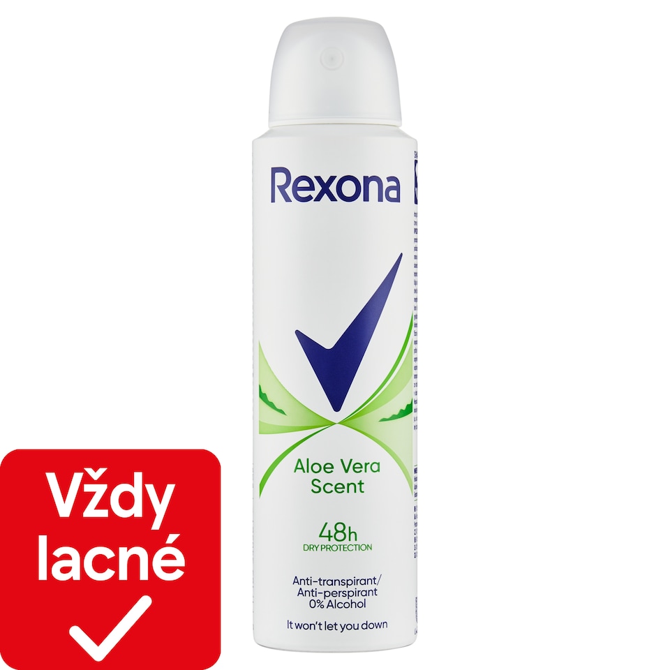 obrázok 1 z Rexona Aloe Vera Antiperspirant sprej 150 ml