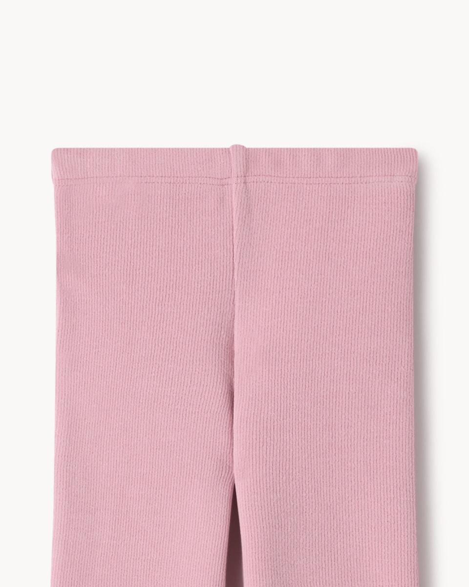 image 1 of F&F Baby Cotton Blend Frill Sweatshirt and Leggings Set in Pink