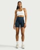 image 3 of F&F Active EVERYHOUR Contrast Trim High Waisted Cycling Shorts in Navy