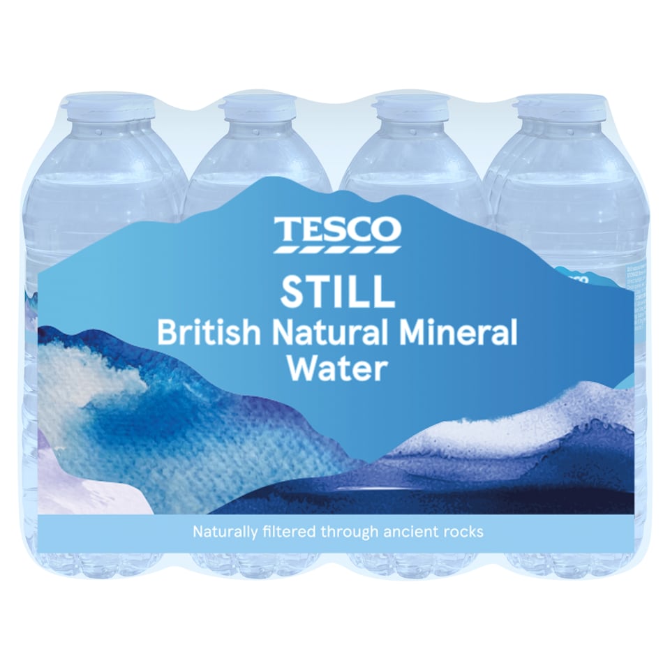 Tesco British Natural Mineral Water Still 12 x 500ml